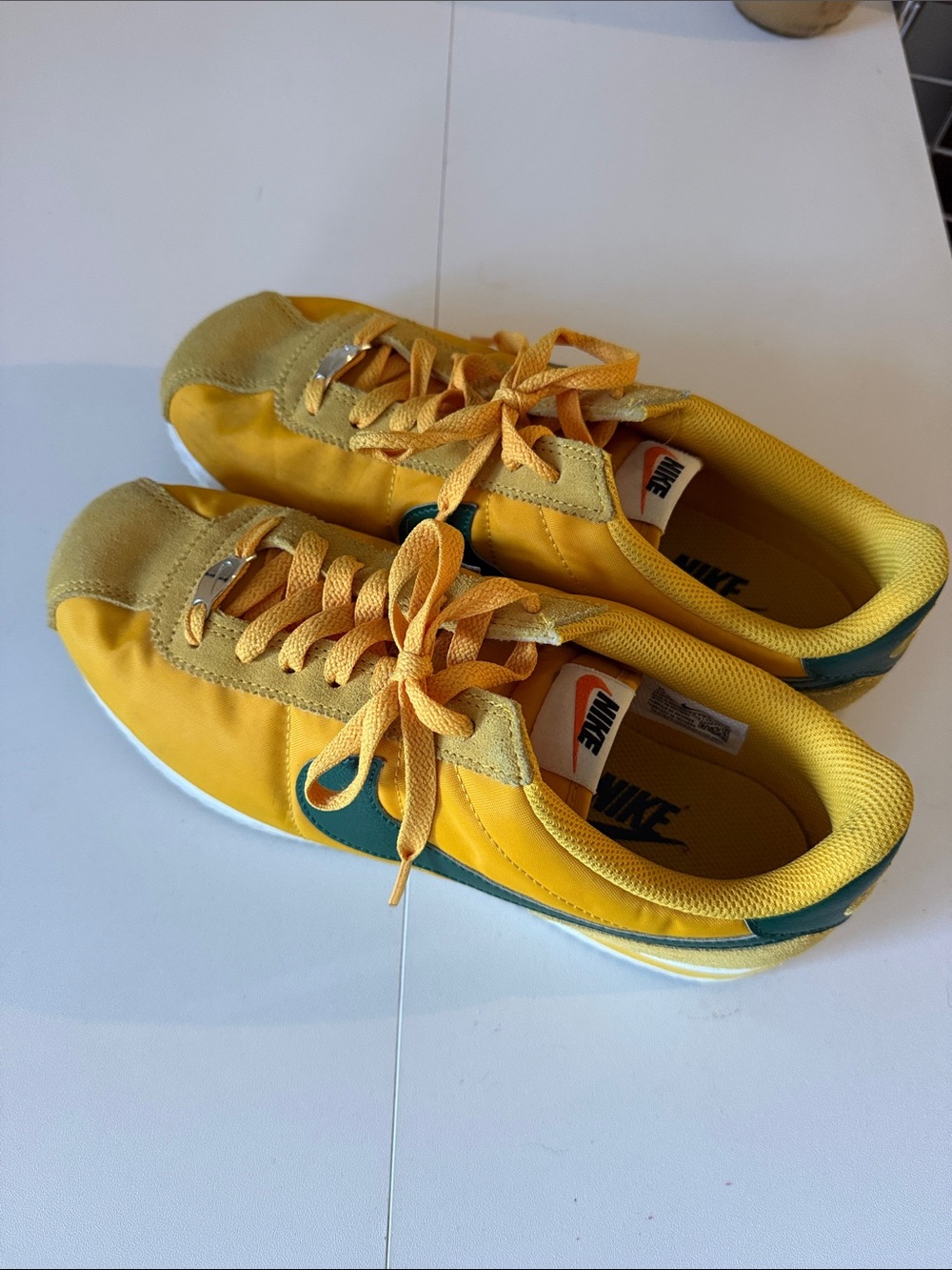 Nike Yellow and Green Sneakers